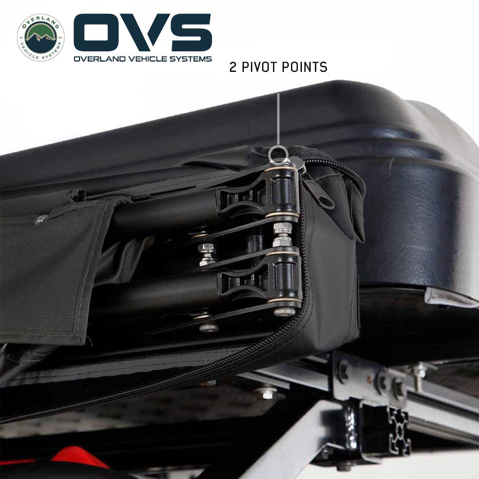 Overland Vehicle Systems XD Nomadic 270 LTE awning with black fabric and travel cover - view 9