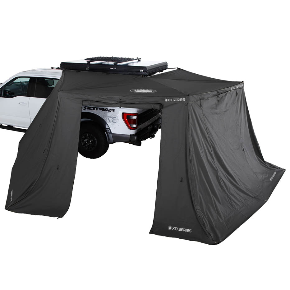 Overland Vehicle Systems XD Nomadic 270 LT awning walls in black
