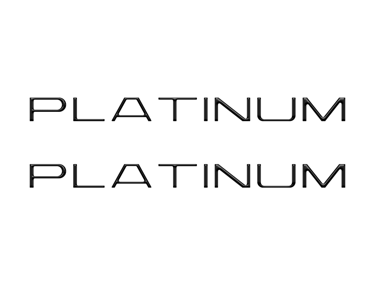 Tufskinz platinum side door letter overlays for 2025-2027 Ford Expedition Platinum
