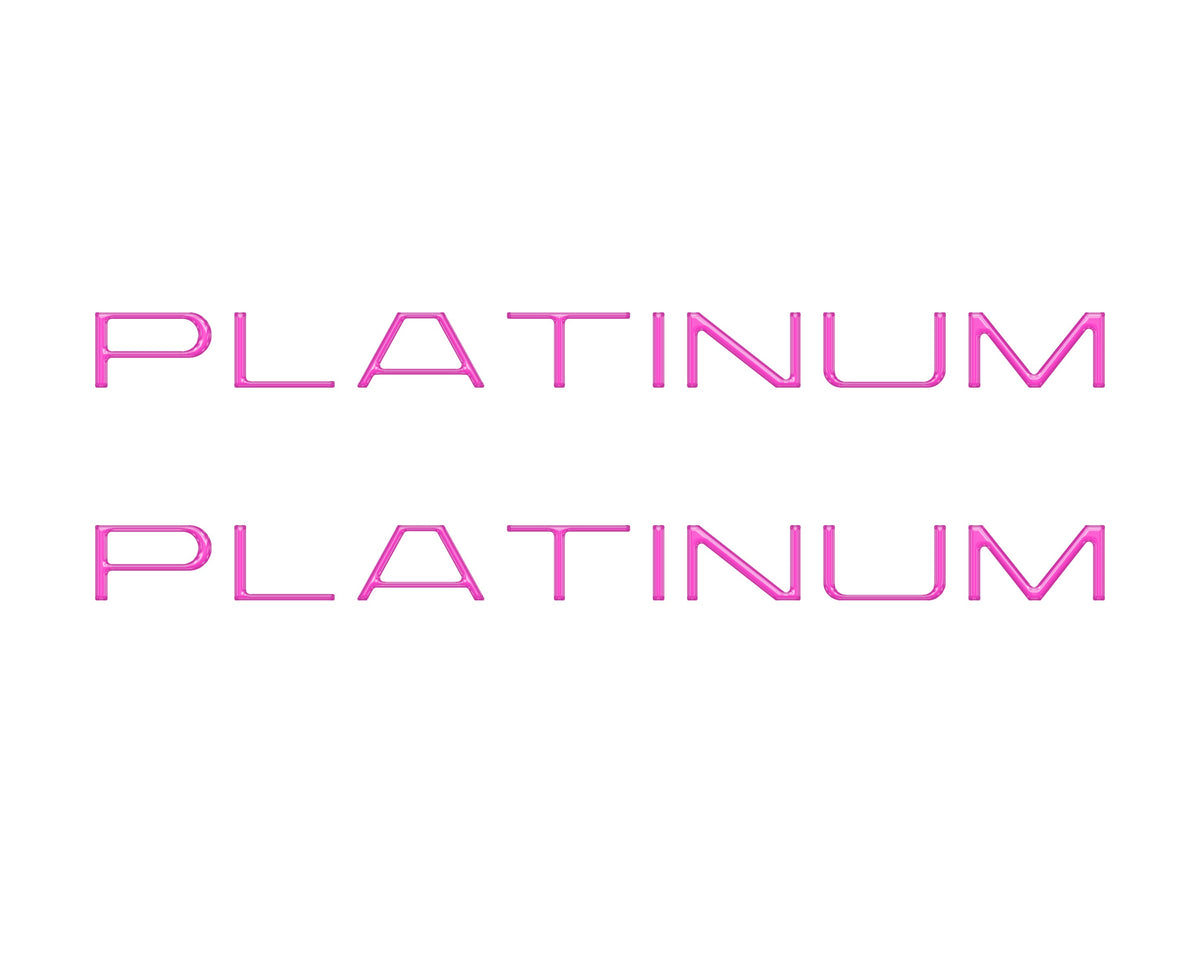 Tufskinz platinum side door letter overlays for 2025-2027 Ford Expedition Platinum