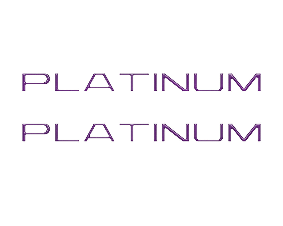 Tufskinz platinum side door letter overlays for 2025-2027 Ford Expedition Platinum