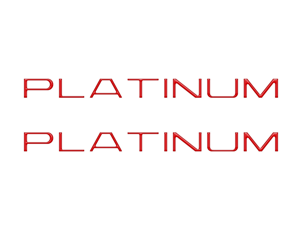 Tufskinz platinum side door letter overlays for 2025-2027 Ford Expedition Platinum
