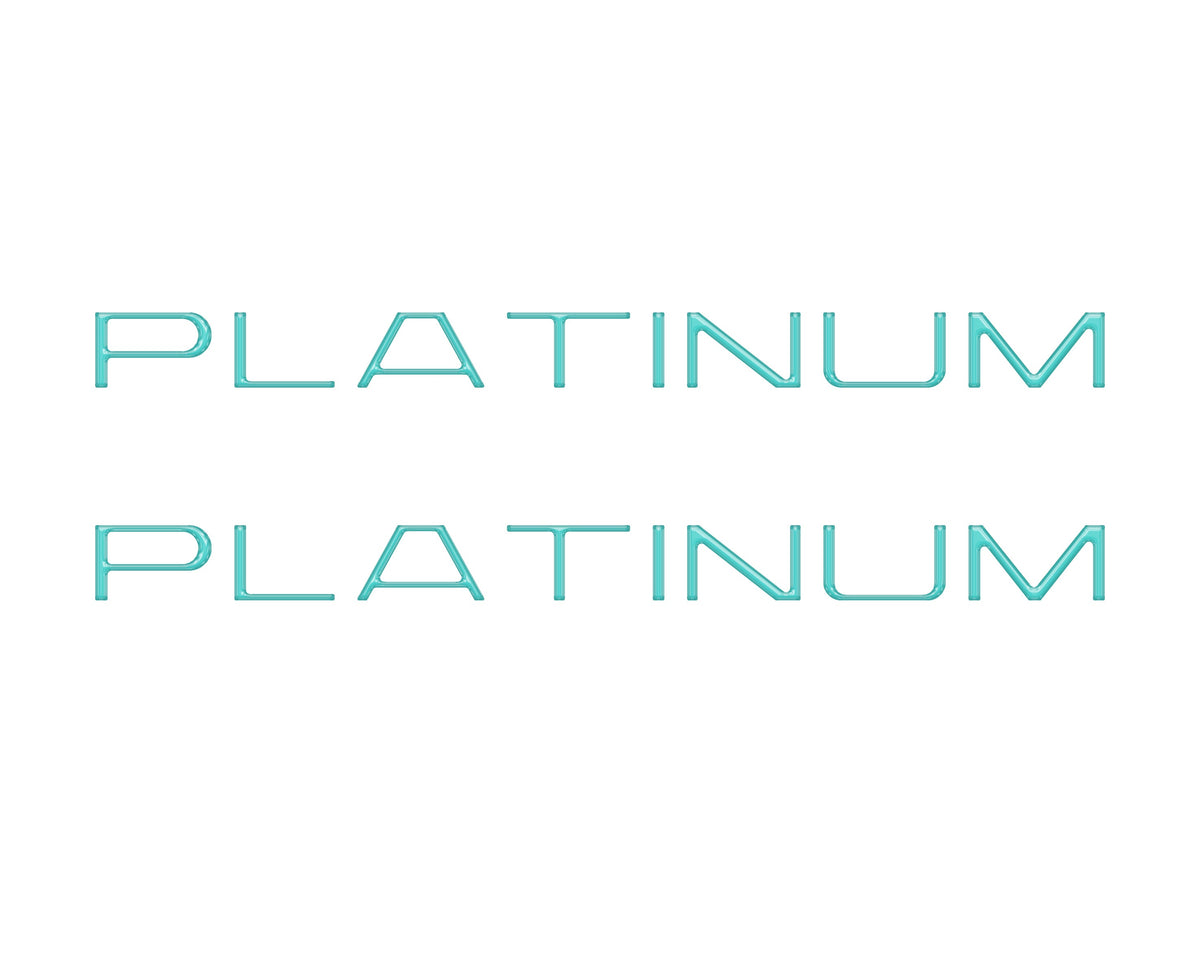 Tufskinz platinum side door letter overlays for 2025-2027 Ford Expedition Platinum