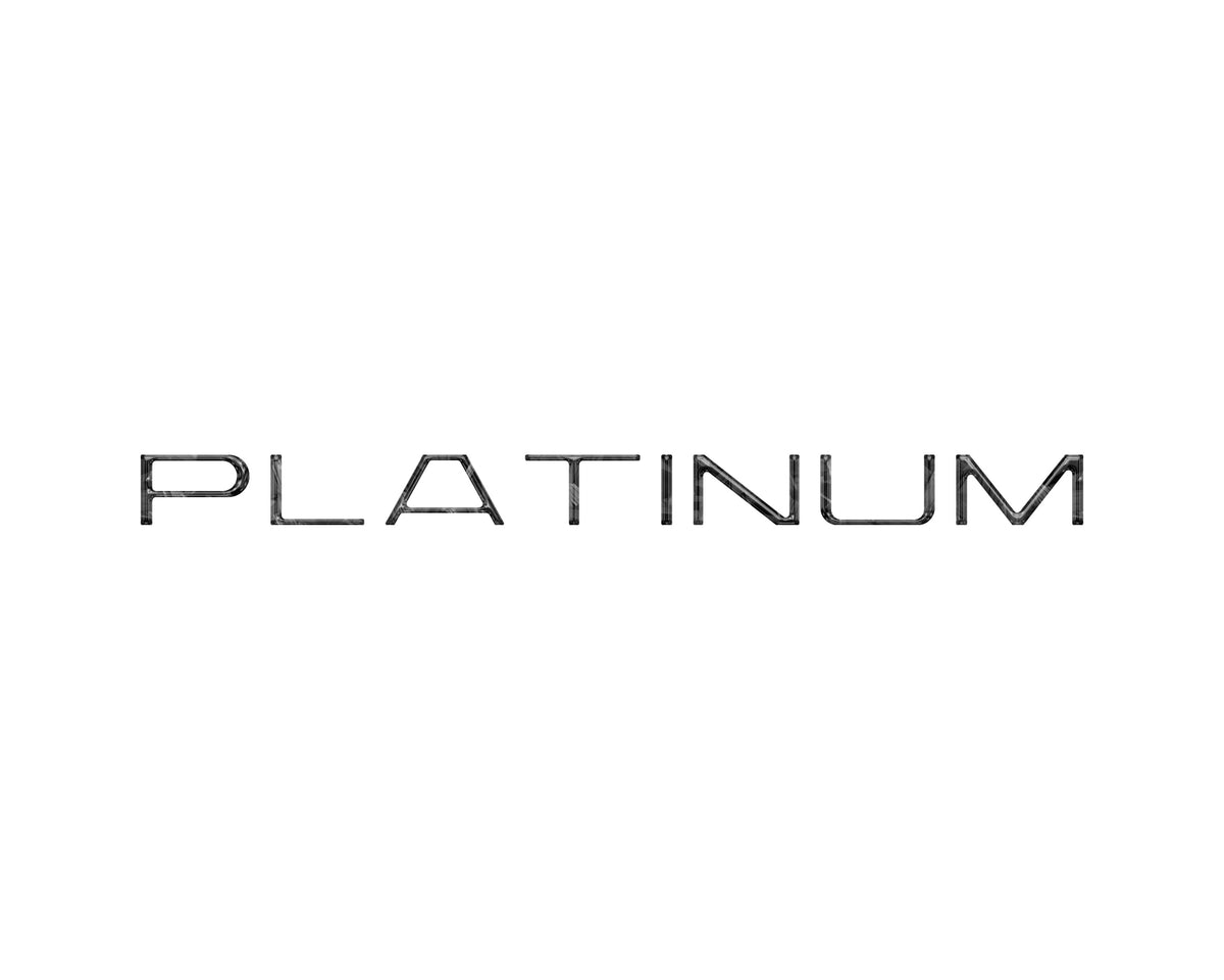 Tufskinz platinum rear hatch letter overlays for 2025-2027 Ford Expedition Platinum