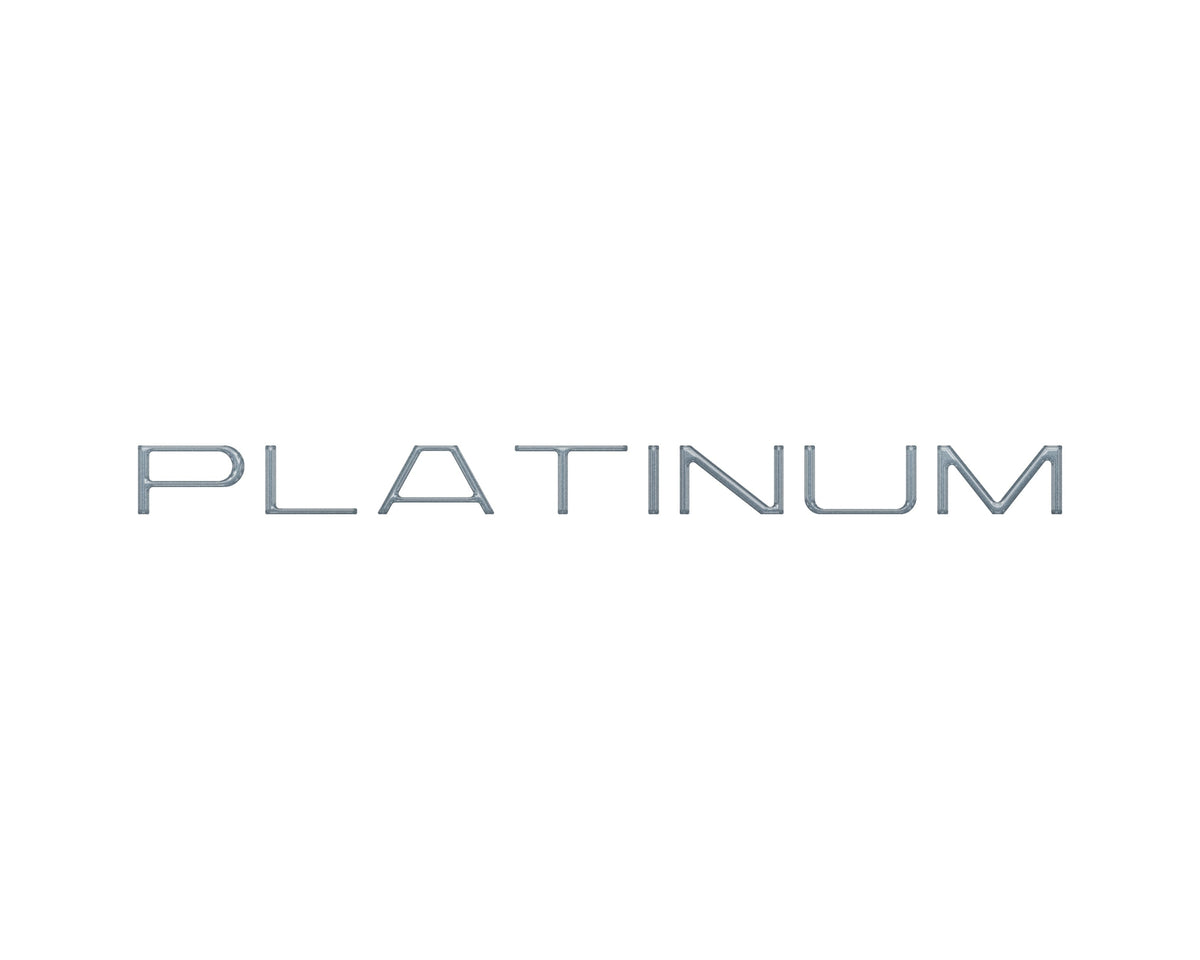 Tufskinz platinum rear hatch letter overlays for 2025-2027 Ford Expedition Platinum