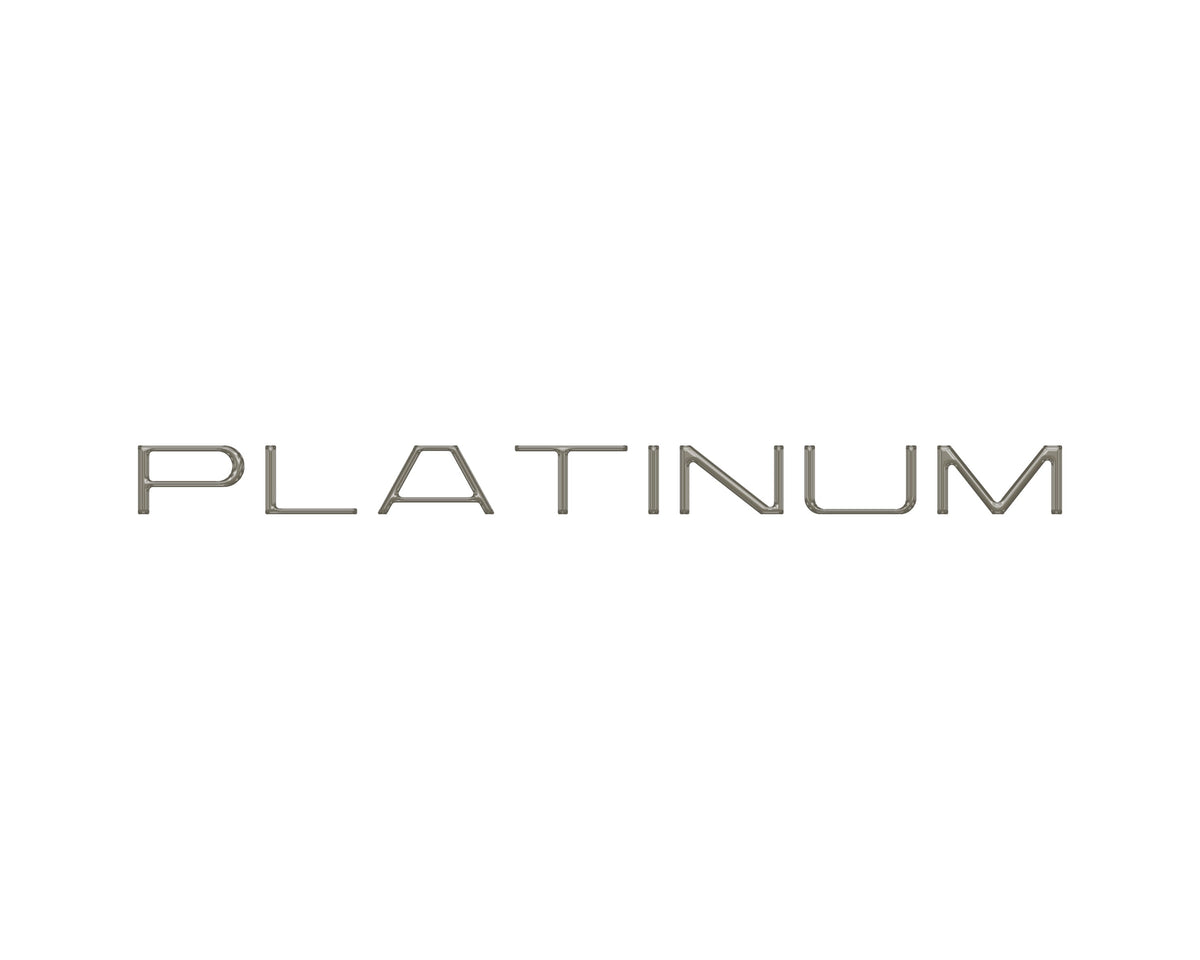 Tufskinz platinum rear hatch letter overlays for 2025-2027 Ford Expedition Platinum