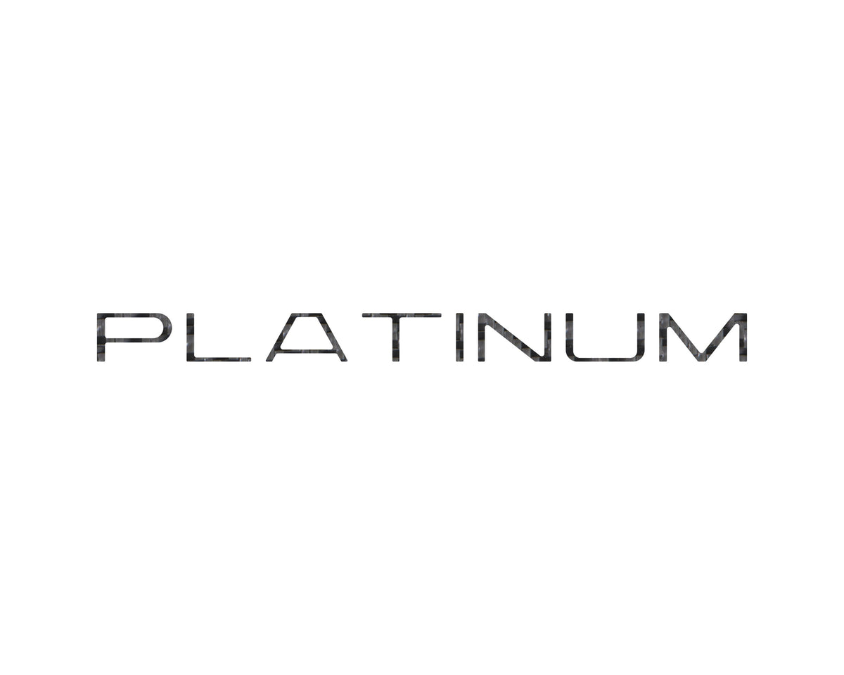 Tufskinz platinum rear hatch letter overlays for 2025-2027 Ford Expedition Platinum