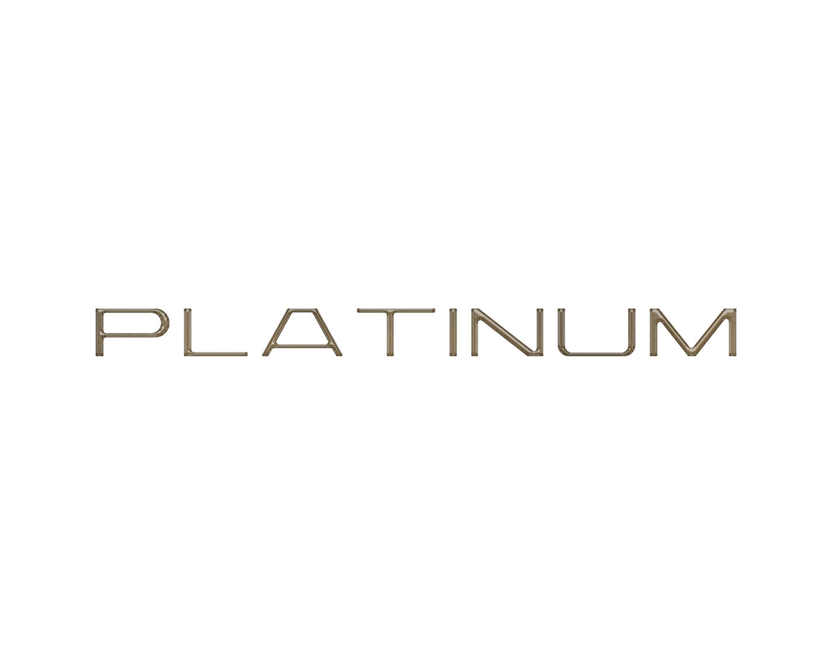 Tufskinz platinum rear hatch letter overlays for 2025-2027 Ford Expedition Platinum