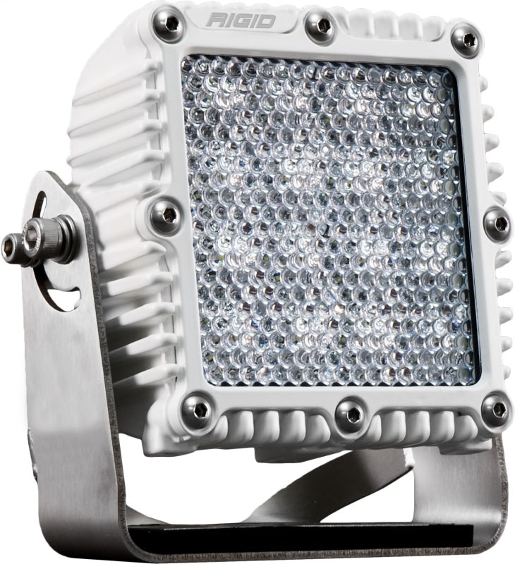 RIGID Q-Series PRO LED Light, Flood Diffused, White Housing, Single