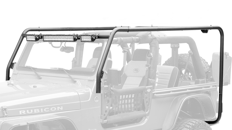 Body Armor 4x4 Roof Rack Front/Rear Frame Kit, 2-Door and 4-Door, fits Jeep Wrangler