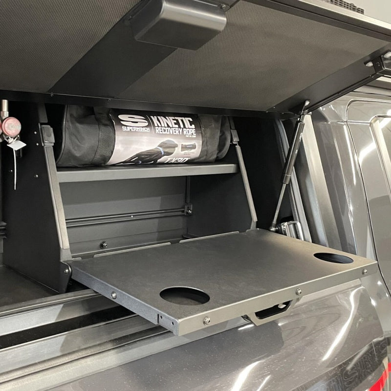 Westin EXP Cap Toolbox Shelf with Folding Table, fits Toyota Tundra