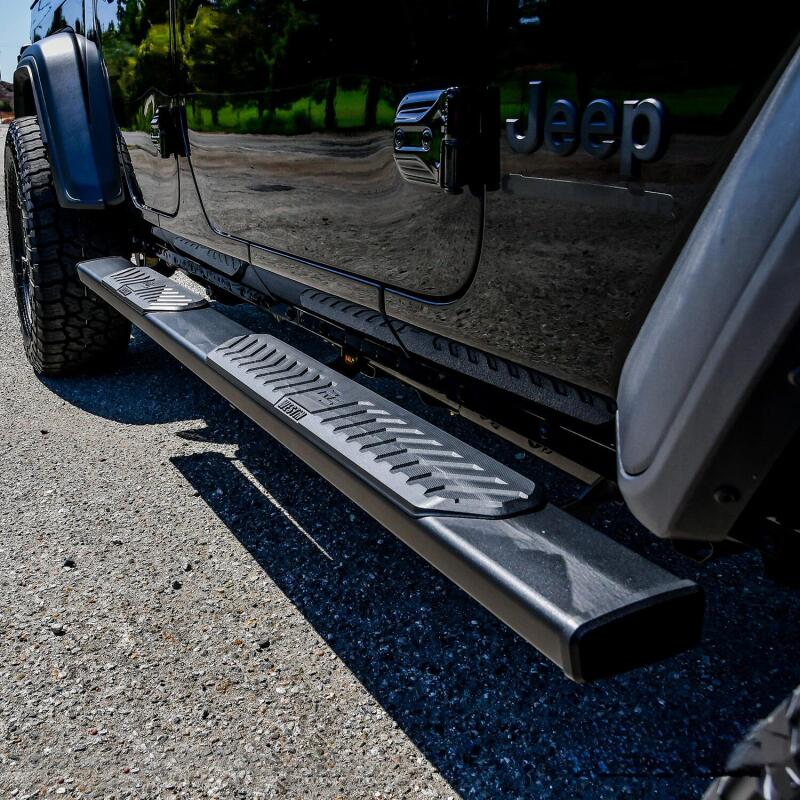 Westin R5 Nerf Step Bars, Textured Black, fits Jeep Gladiator