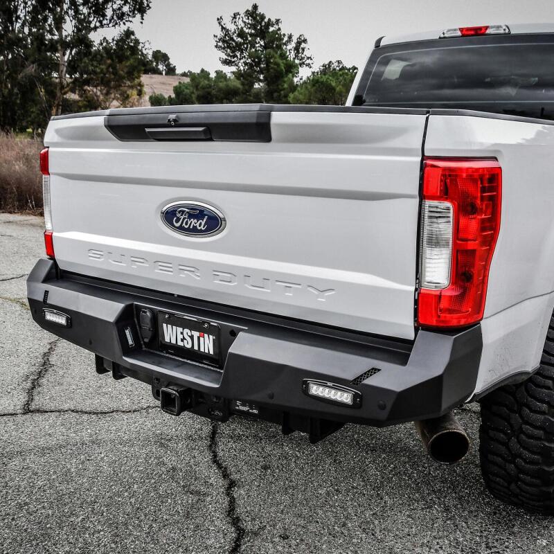 Westin Pro-Series Rear Bumper, Textured Black, fits Ford F-250/F-350 Super Duty