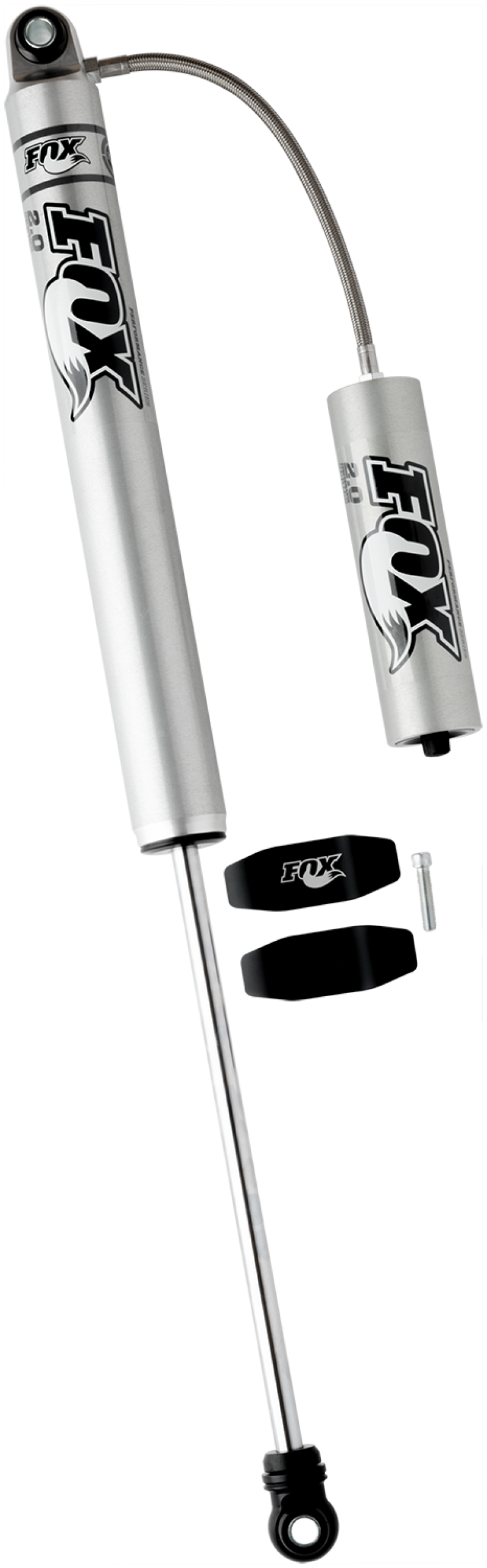 FOX 2.0 Performance Series Rear Remote Reservoir Shock (7-10 in. Lift), fits Chevy Silverado HD 2500/3500
