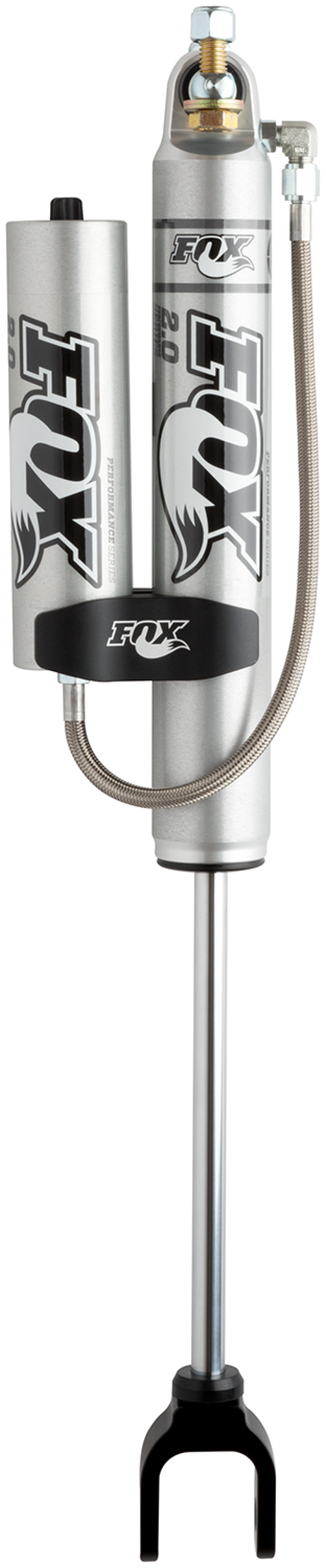 FOX 2.0 Performance Series Remote Reservoir Front Shock (7-9 in. Lift), fits Chevy Silverado HD 2500/3500