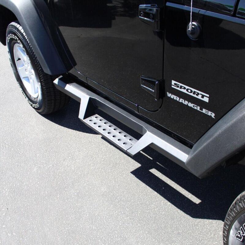 Westin HDX Drop Nerf Step Bars, 2-Door, fits Jeep Wrangler
