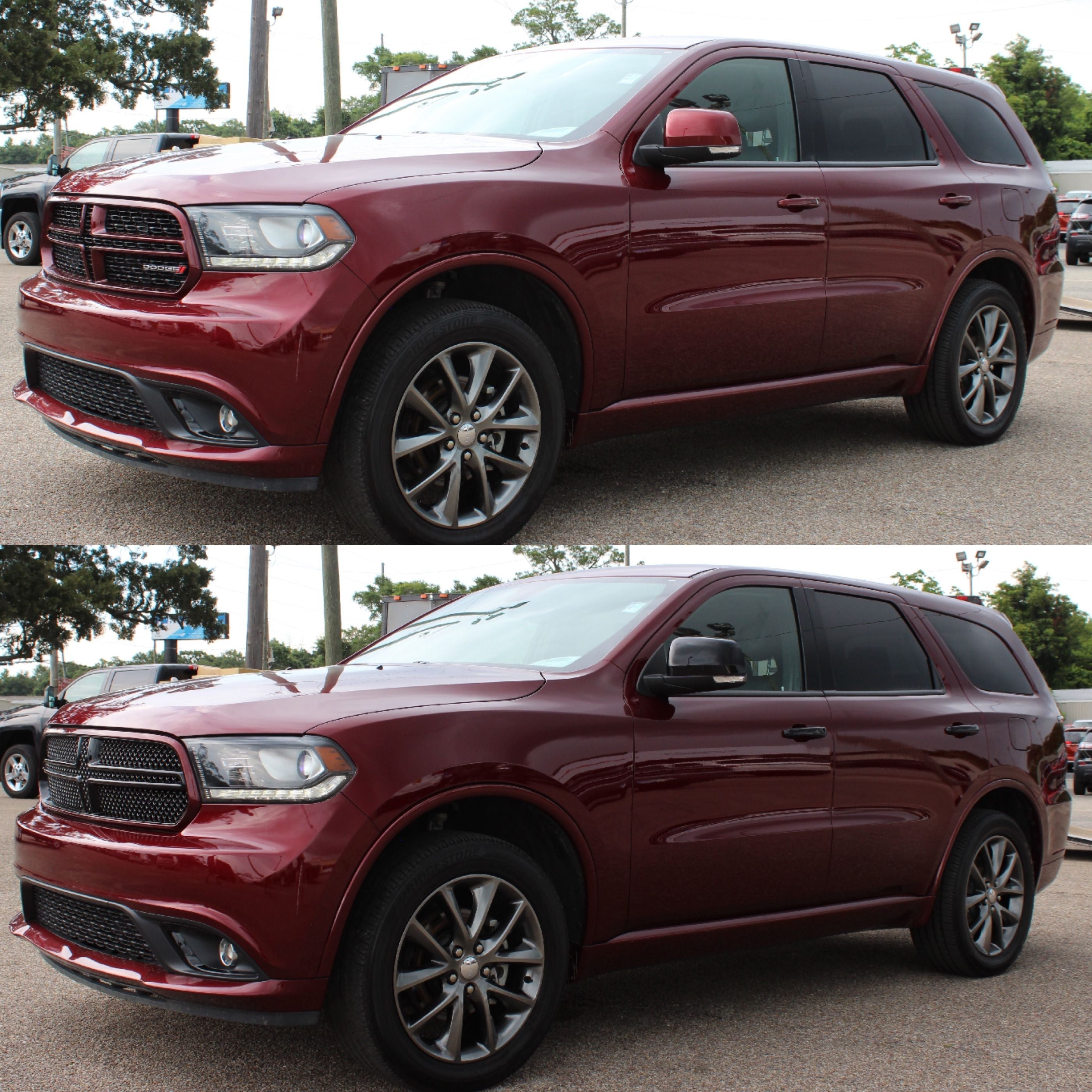 ABS6435BLK 14-21 Dodge Durango SXT/SXT PLUS/LIMITED /CITADEL/RT 1 PC Gloss Black Tape-on Grille Overlay