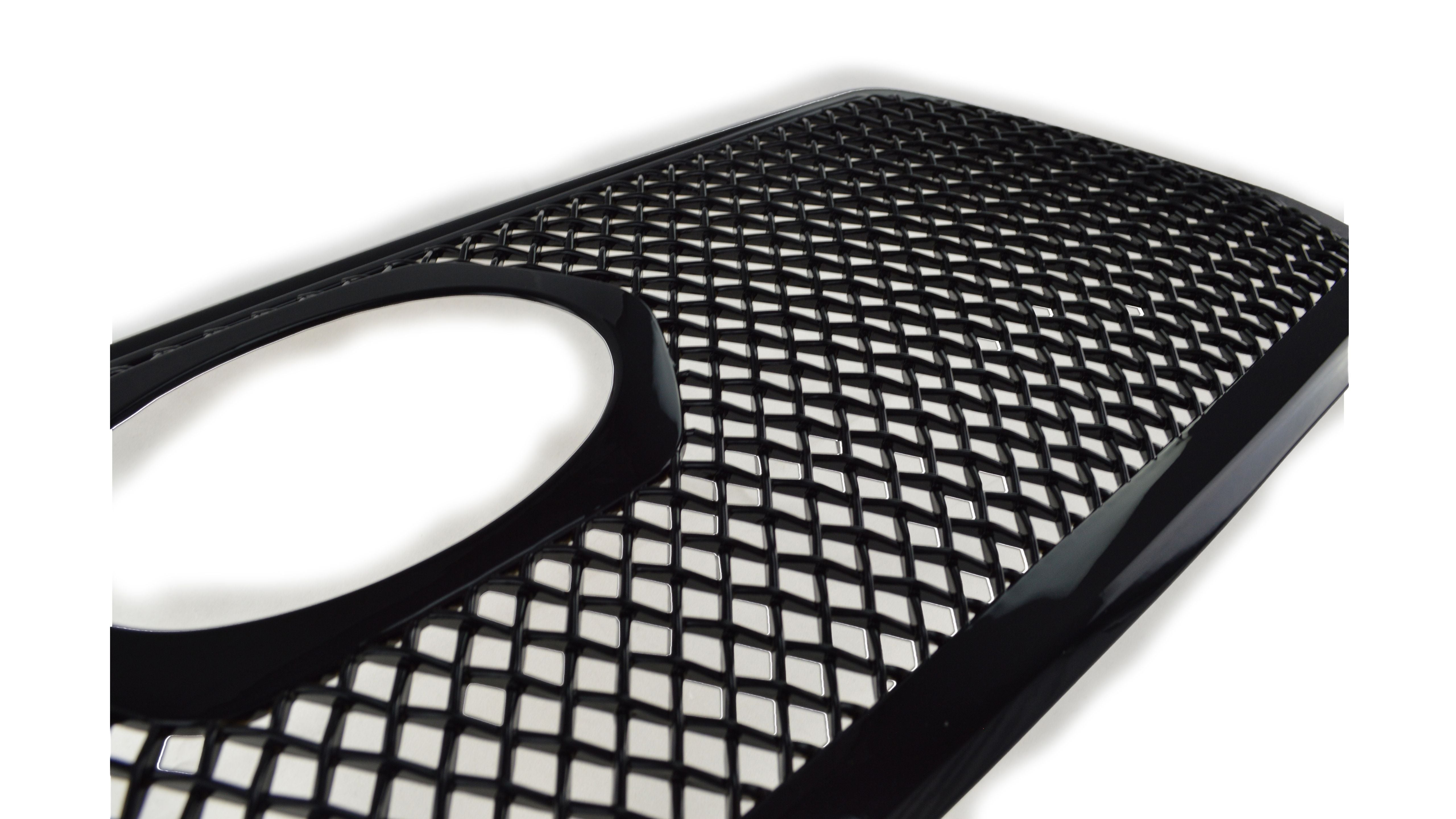 ABS6456BLK 16-19 Toyota Tacoma SR/SR5 1 PC Gloss Black Tape-on Grille Overlay