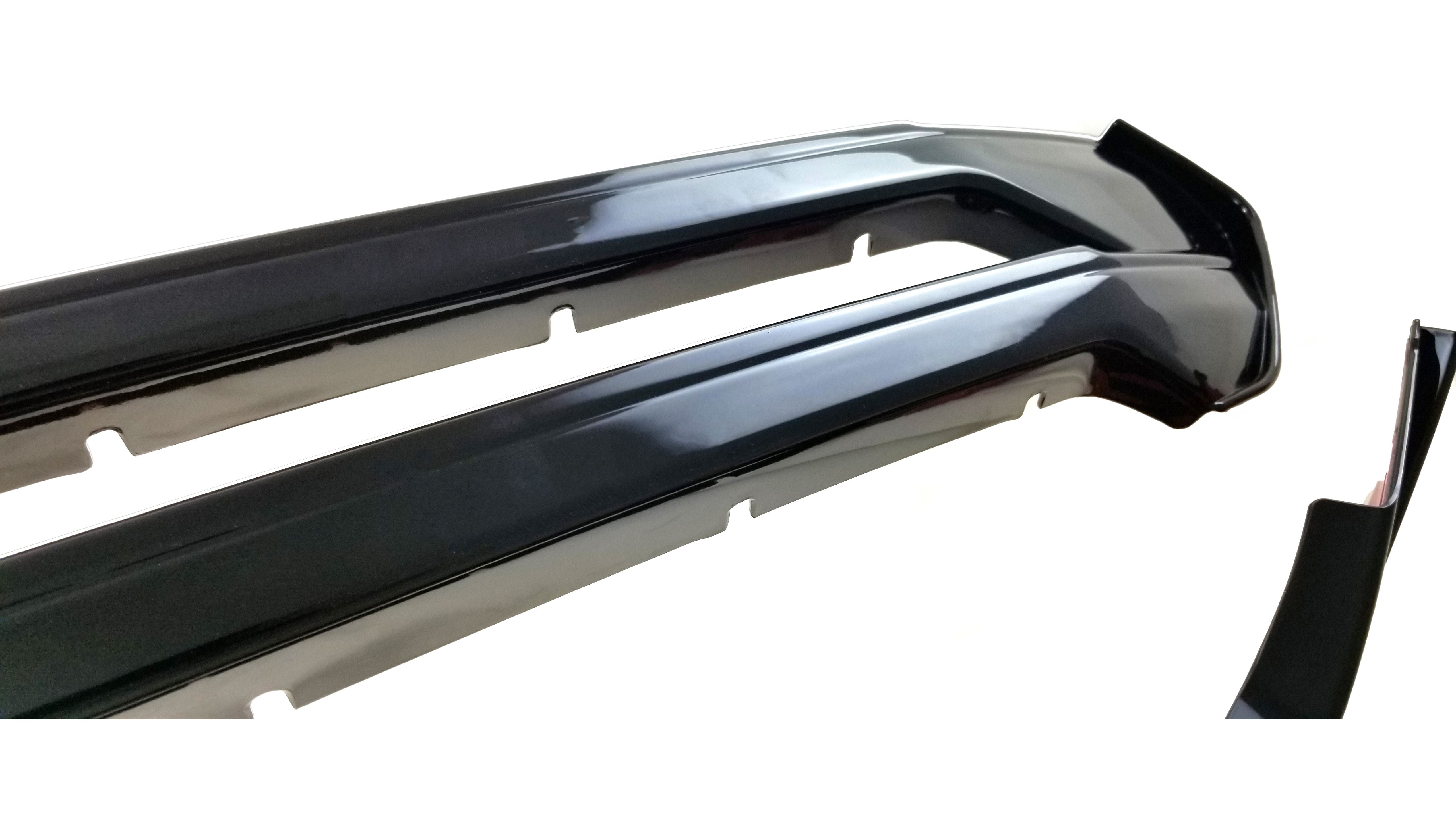 ABS6480BLK 18-21 Chevrolet Traverse 3 PCS Gloss Black Tape-on Grille Overlay