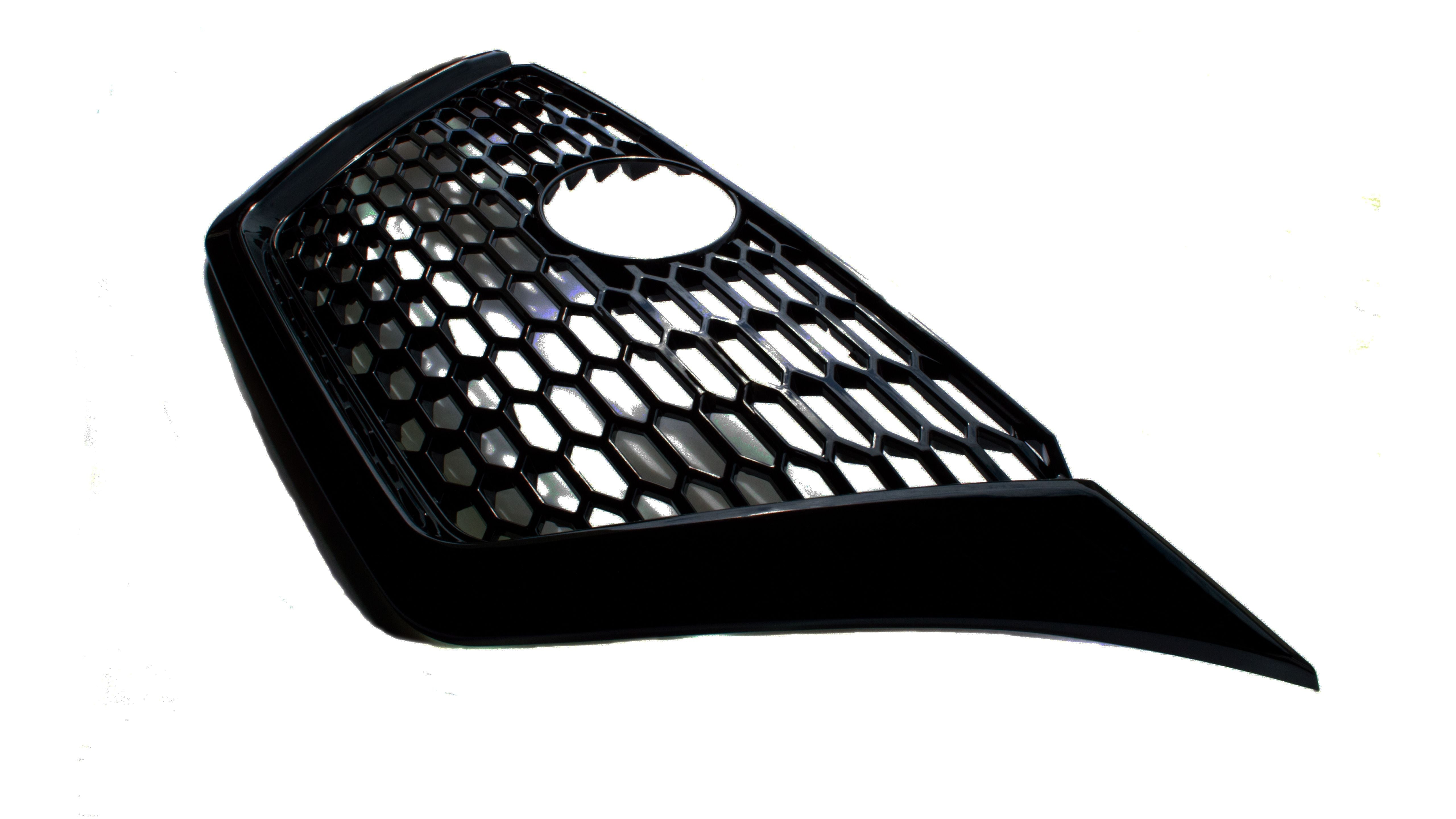 ABS6497BLK 19-22 Nissan Altima 1 PC Gloss Black Clip-On W/Tape Grille Overlay