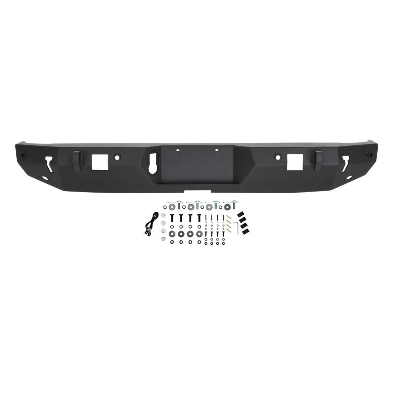 Westin WJ2 Rear Bumper with Sensor Provisions, Textured Black, fits Jeep Gladiator