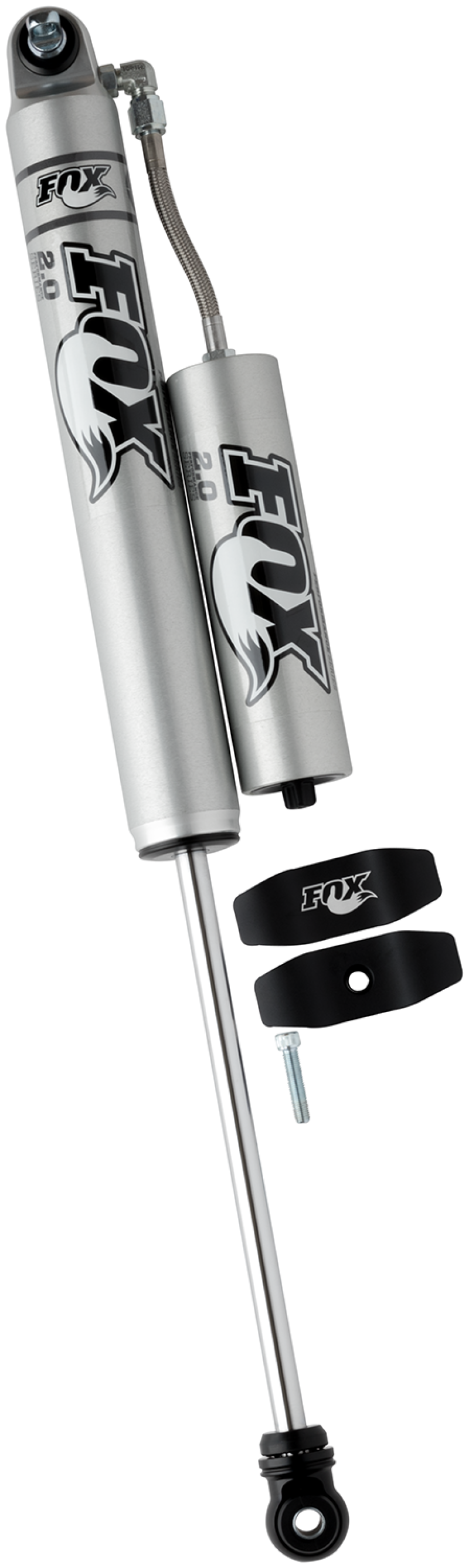 FOX 2.0 Performance Series Smooth Body Remote Reservoir Rear Shock (4-6 in. Lift), fits Jeep Wrangler