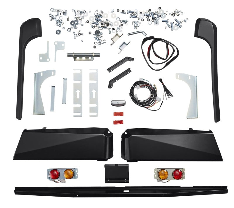 ARB Rear Bumper with Tow Hitch, Black, fits Toyota Land Cruiser