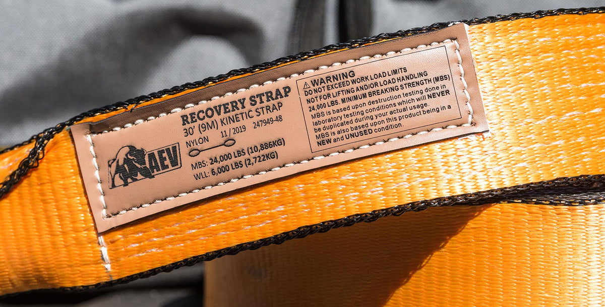 AEV Kinetic Recovery Straps - image 3