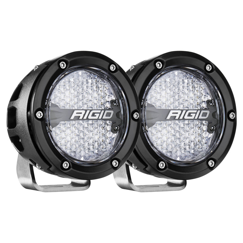 RIGID 360-Series 4 in. Off-Road LED Light Pair, Diffused, RGBW Backlight