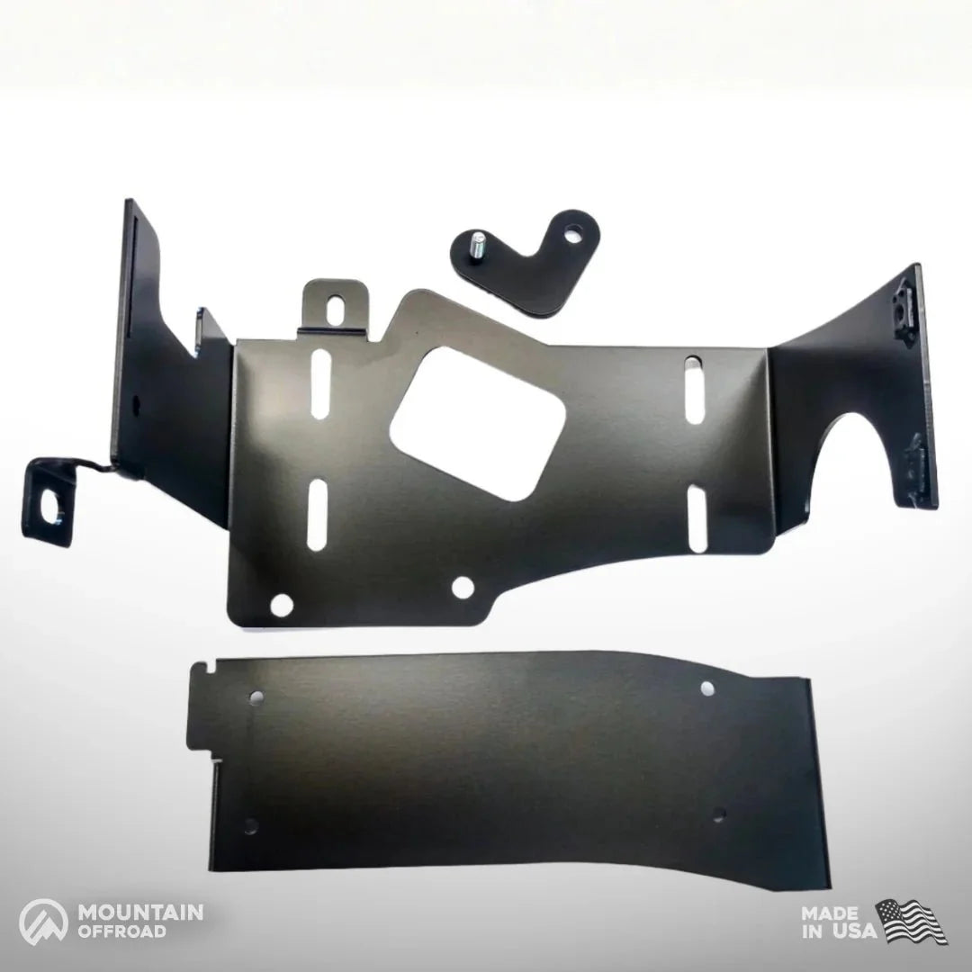 Black metal ARB mounting bracket kit for Toyota 4Runner air compressor installation
