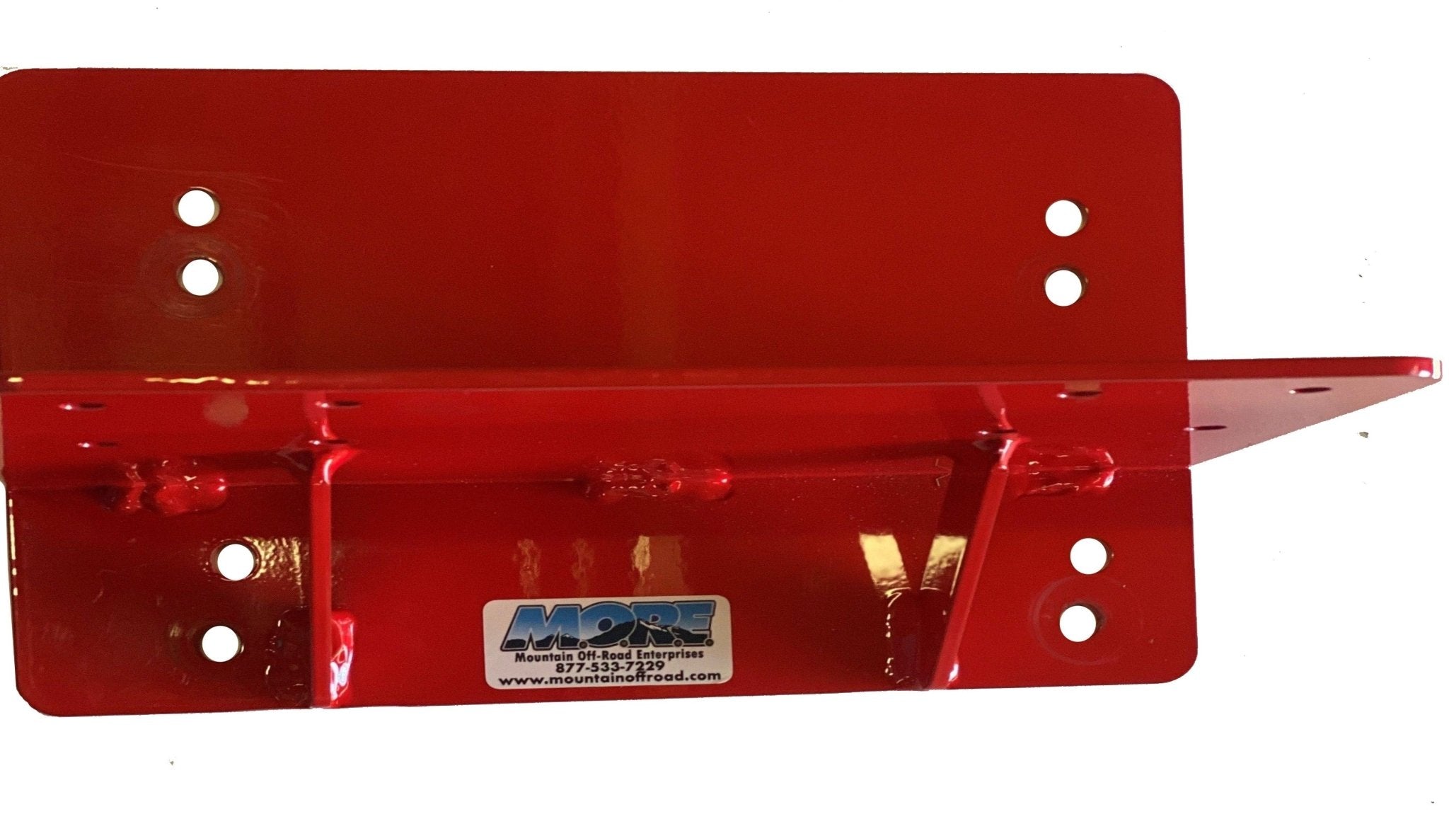 Red ARB twin air compressor mounting bracket for GM truck SUV 2007-2018, metal with bolt holes