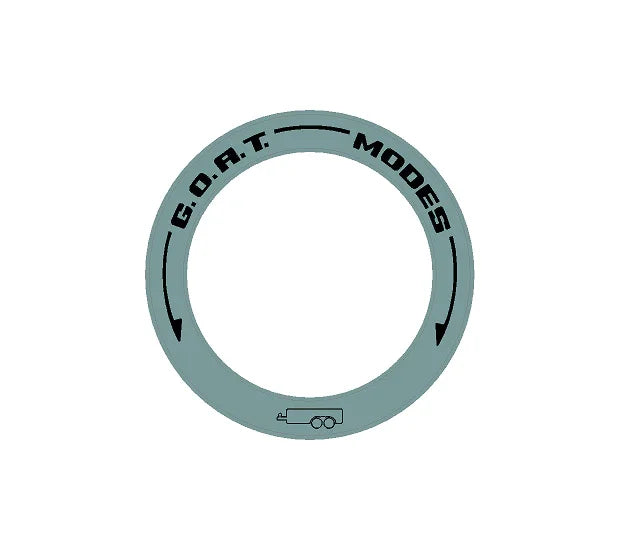 Drive Mode to GOAT Mode Dial Ring Overlay - 2024+ Ranger