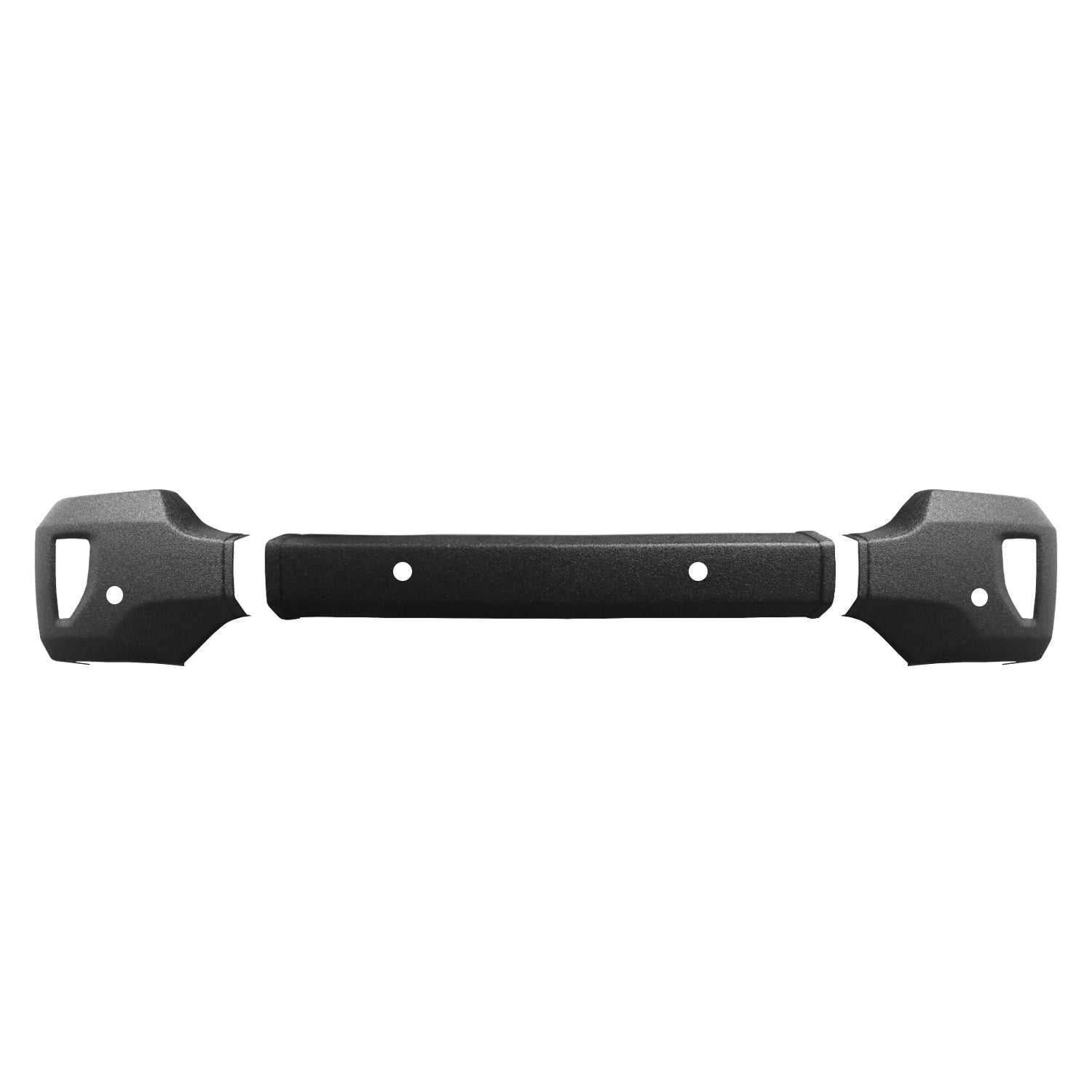Armor-coated front BumperShellz for 2016-2018 Chevy Silverado 1500, with parking sensors and fog lamps, durable finish