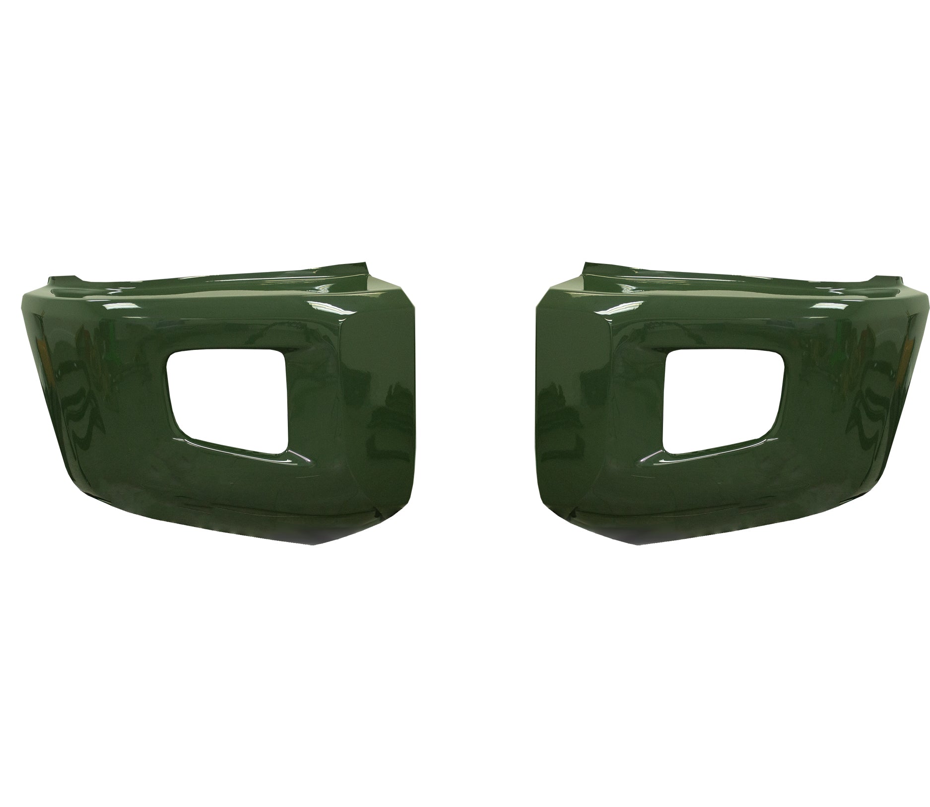 Army Green (Color Code: 6V7) BumperShellz Front Bumper Overlays for 2014-2021 Toyota Tundra, Chrome Delete Kit, Without Sensor Holes – Ideal for Bumper Black-Out.