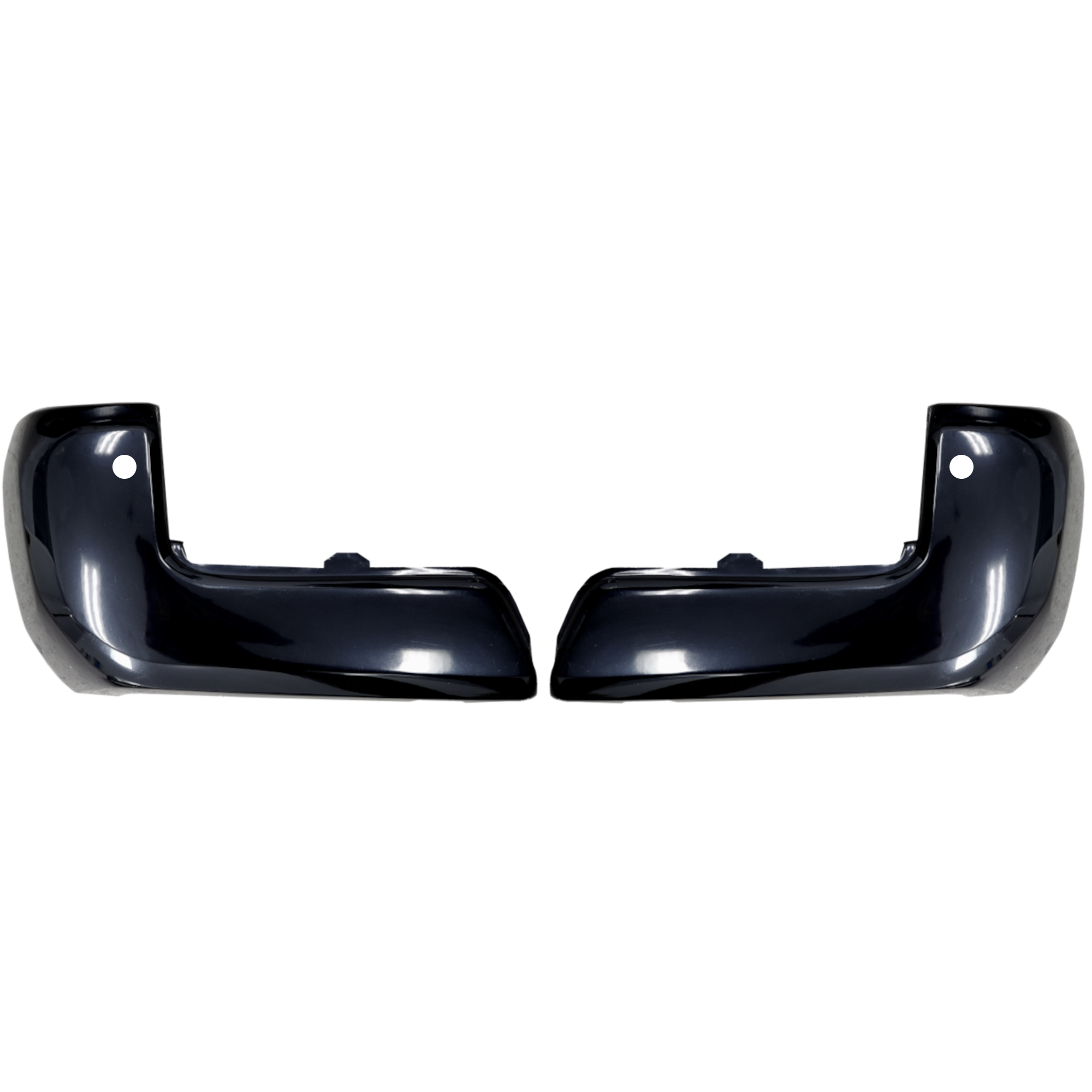 Attitude Black rear bumper cover for 2016-2023 Toyota Tacoma, with parking sensor holes.