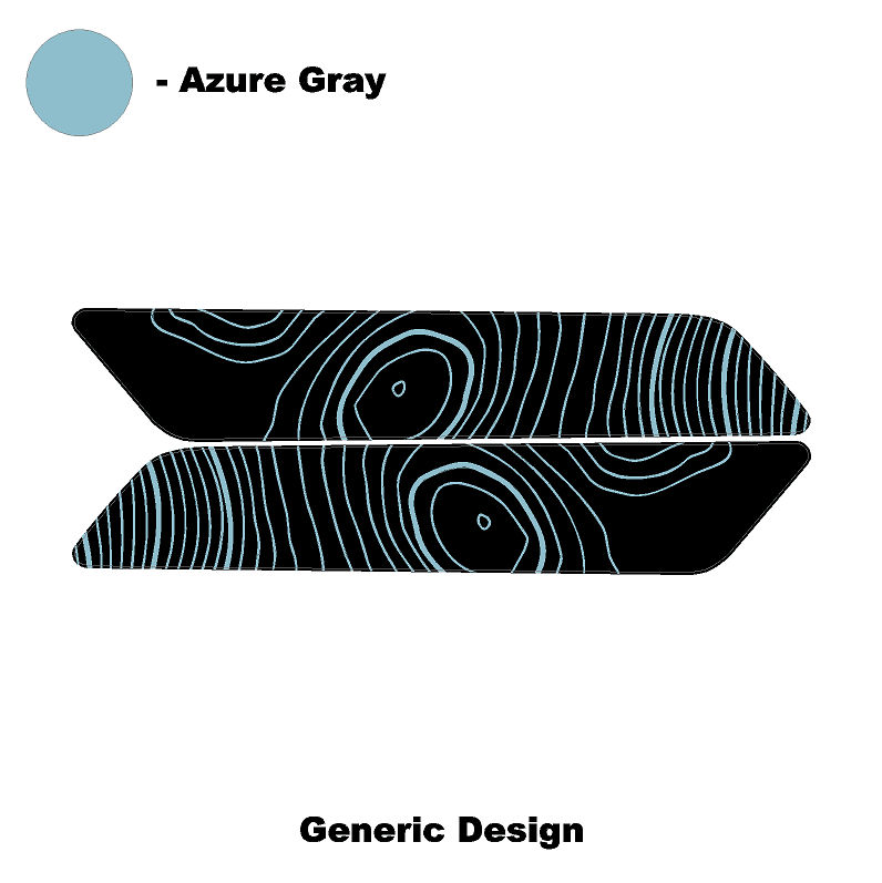 Topo Interior Front Door Grab Handle Overlay Kit (Printed + Laser Series) - 2021+ Bronco