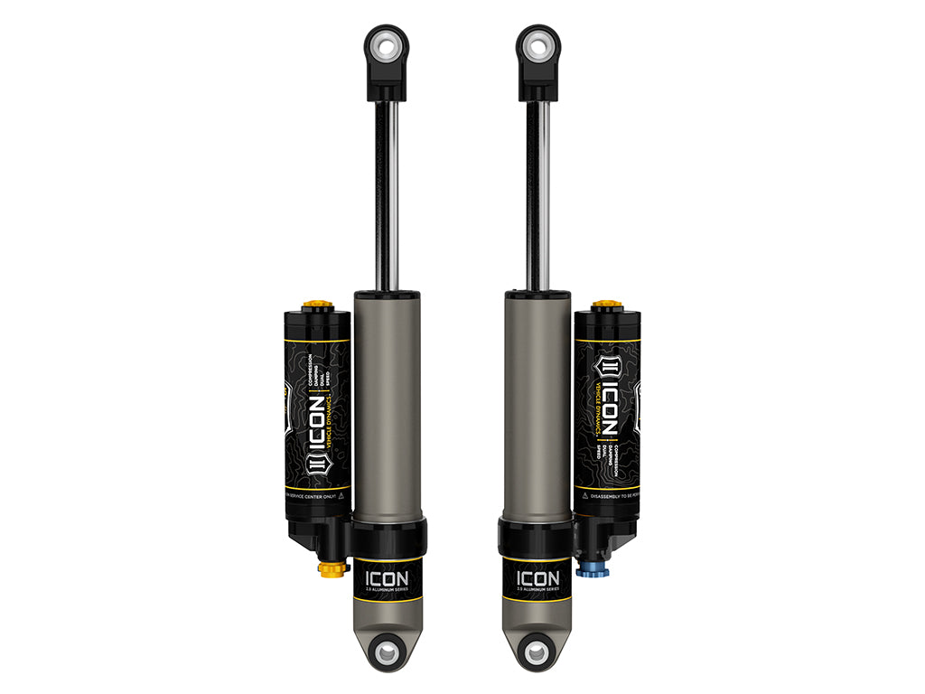 ICON V.S. 2.5 rear piggyback shocks with CDXS for Chevy Silverado 1500 and GMC Sierra 1500 2019-2026