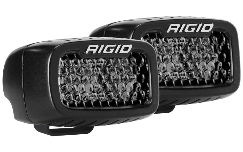 RIGID SR-M Series PRO Midnight Edition Light Pair, Spot Diffused, Surface Mount