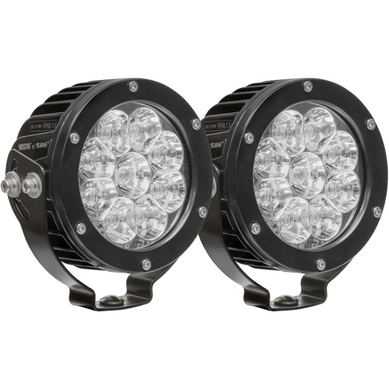 Westin Axis 4.75 in. Round LED Auxiliary Lights, Flood, Pair
