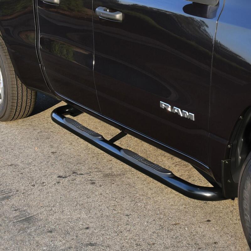 Westin E-Series 3 Nerf Step Bars, Crew Cab, Black, fits Ram 1500