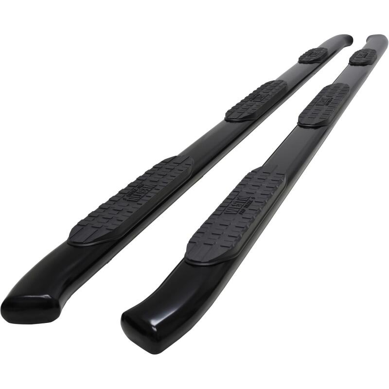 Westin PRO TRAXX 5 Oval Wheel-to-Wheel Nerf Step Bars, Crew Cab, 8 ft. Bed, Black, fits Chevy Silverado HD 2500/3500