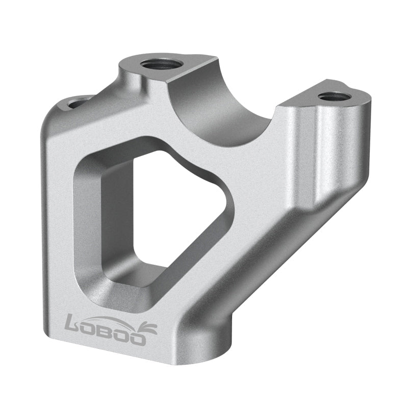 LOBOO Handlebar Risers for Triumph Tiger 900 / 850 Sport (2021-on) – CNC Aluminum 0.47 in Rise / 0.78 in Setback, Silver Anodized Finish