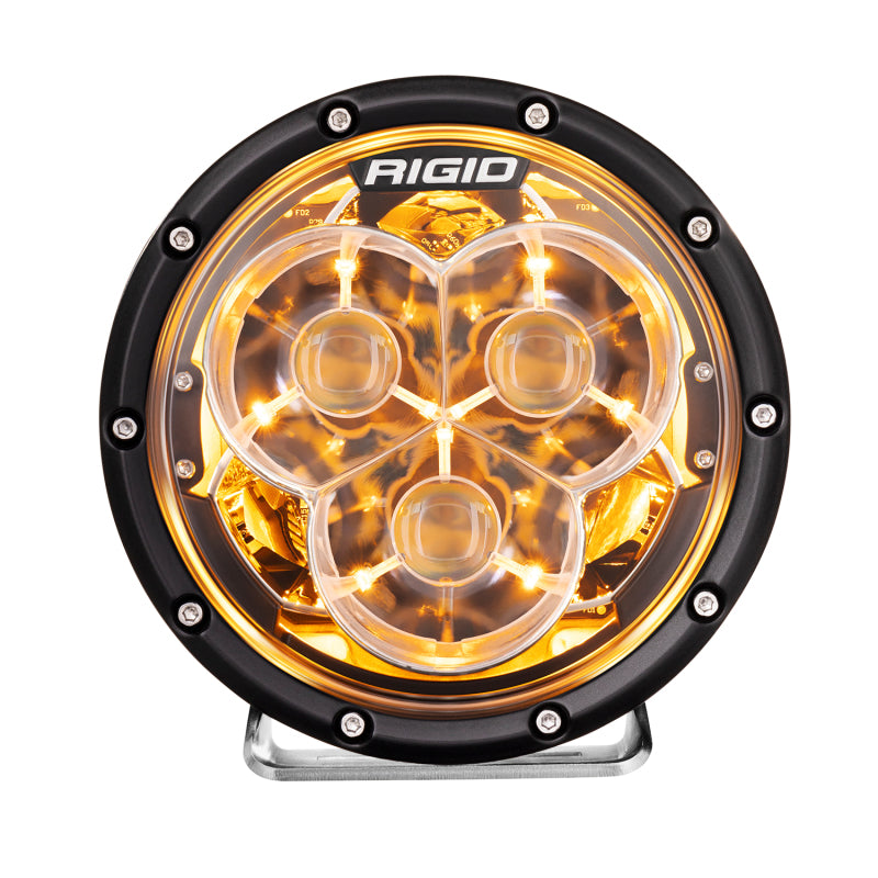 RIGID 360-Series Laser 6 in. LED Light Pair, Precision Spot, Amber Backlight