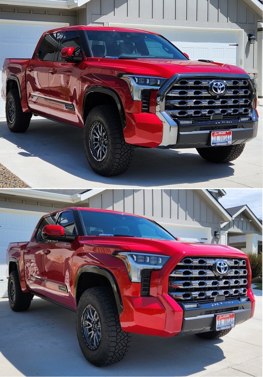 2022-2026 Toyota Tundra Front Grille Surround BumperShellz - Chrome Delete Kit