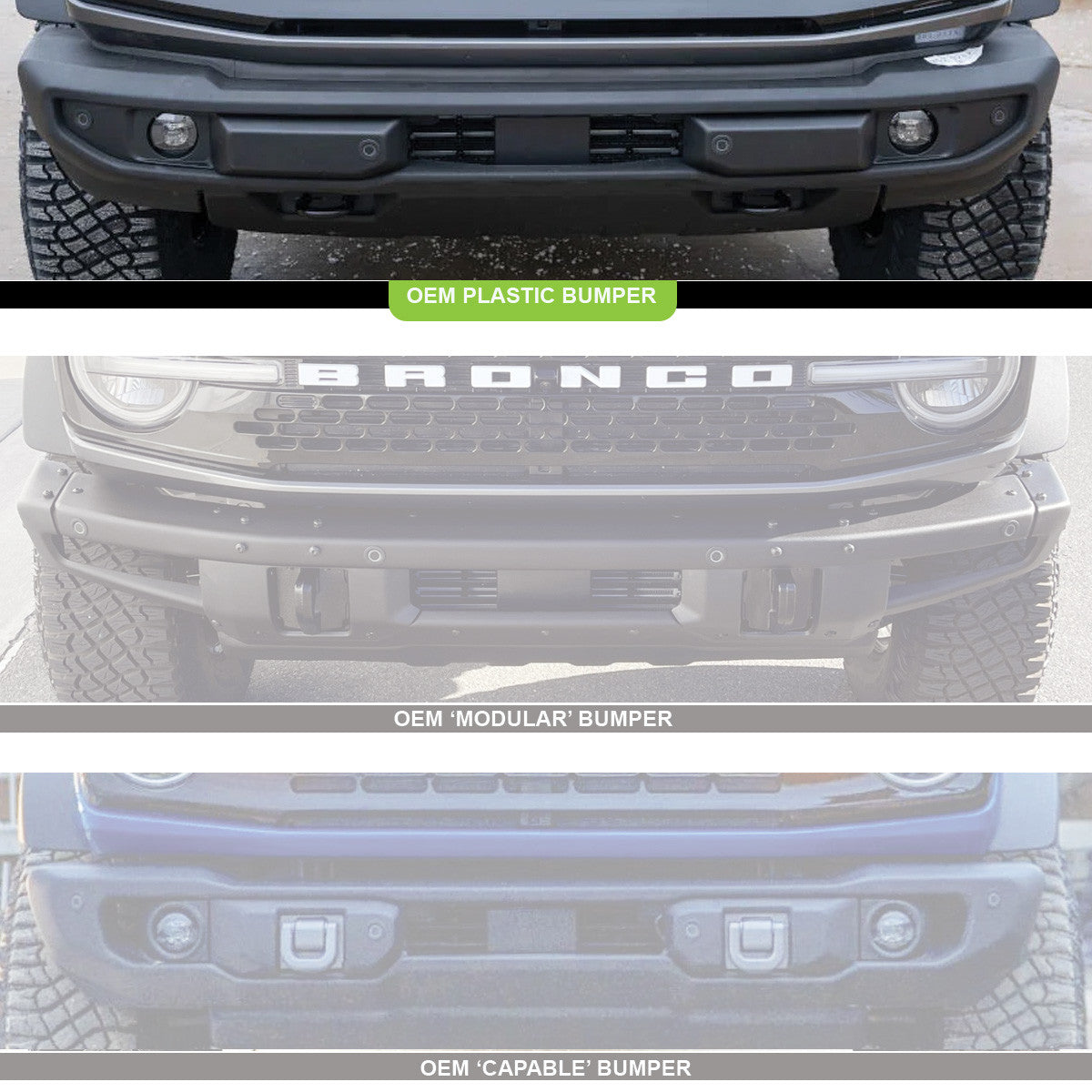 Baja Designs Ford XL Linkable Bumper Light Kit - Ford 2021-2026 Bronco; NOTE: w/ OE Plastic Bumper