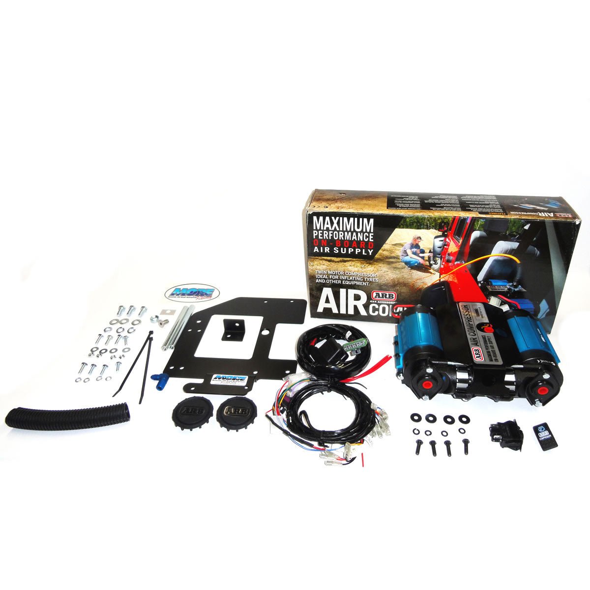 bundle-pricing-arb-mounting-bracket-arbjkr-rear-cargo-arb-twin-air-compressor-ckmta12-for-jeep-wrangler-jk-unlimited-4-door-2007-18-662479 - NVMOS