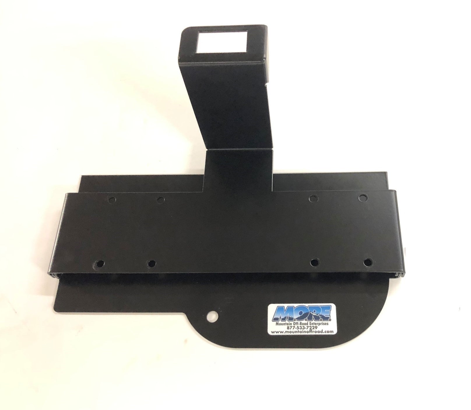Black ARB mounting bracket for Jeep Gladiator JT, metal with multiple drilled holes