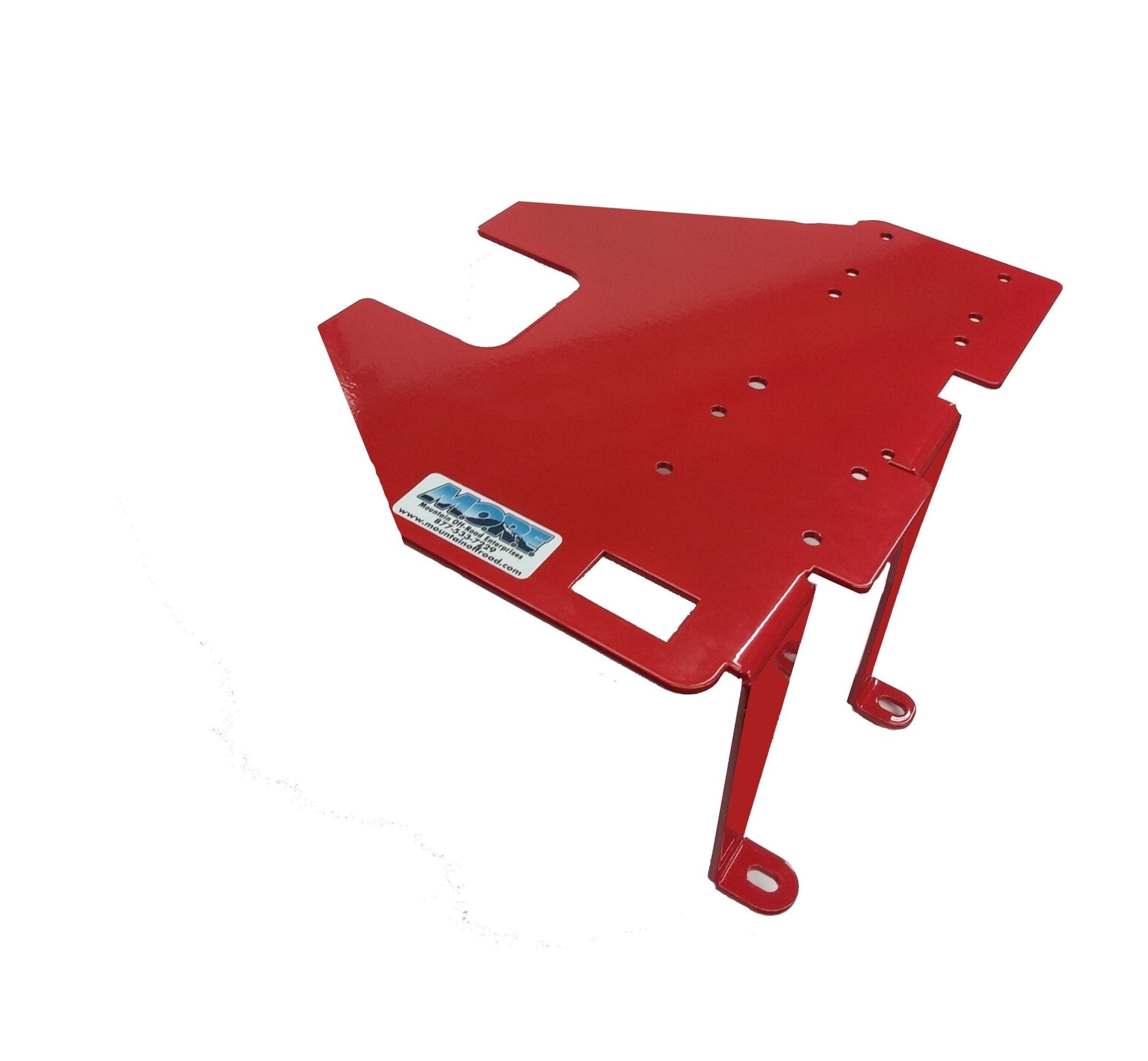 Red ARB mounting bracket for twin air compressor, compatible with Toyota Tundra Gen 2