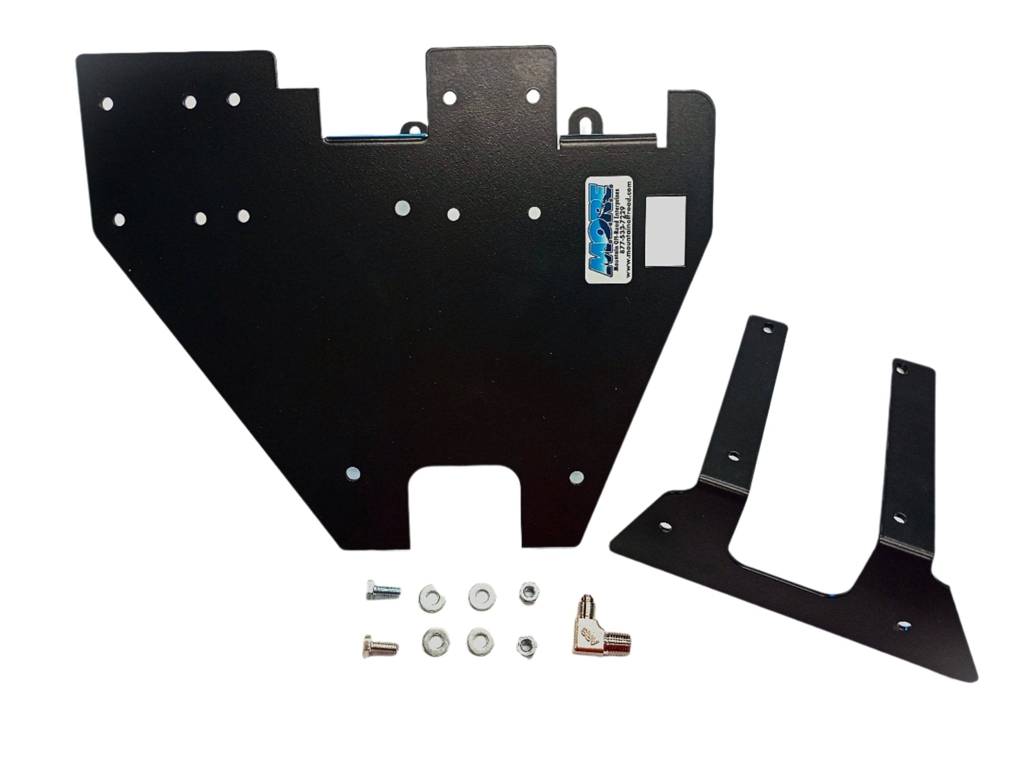 Black ARB mounting bracket and hardware kit for ARB twin air compressor, suitable for Toyota Tundra Gen 2.