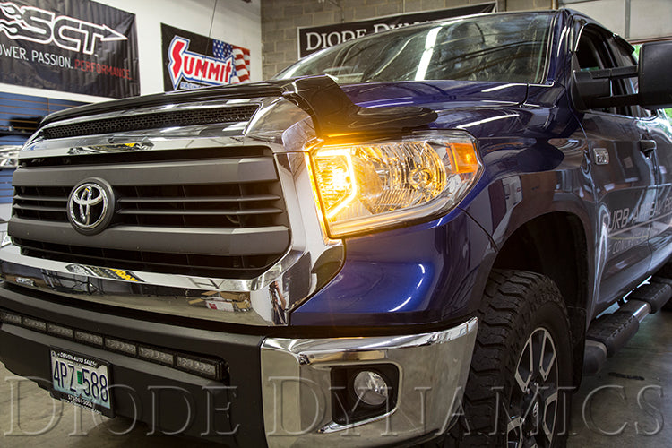 Diode Dynamics Switchback C-Light LED Halos for 2014-2021 Toyota Tundra – amber
